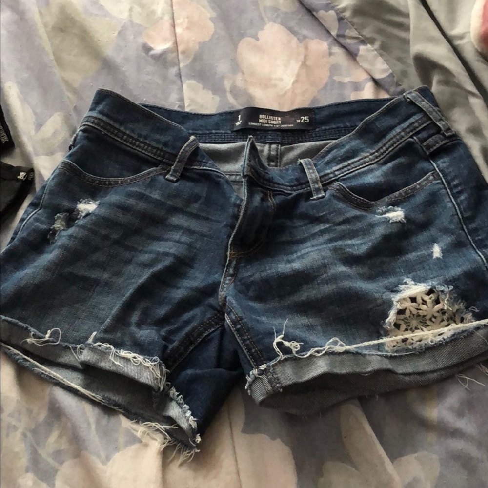 hollister jean shorts